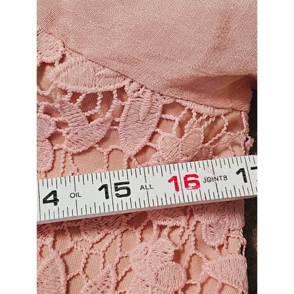 j. Dee Shift Dress size XL ballerina pink lace detail - Picture 8 of 9
